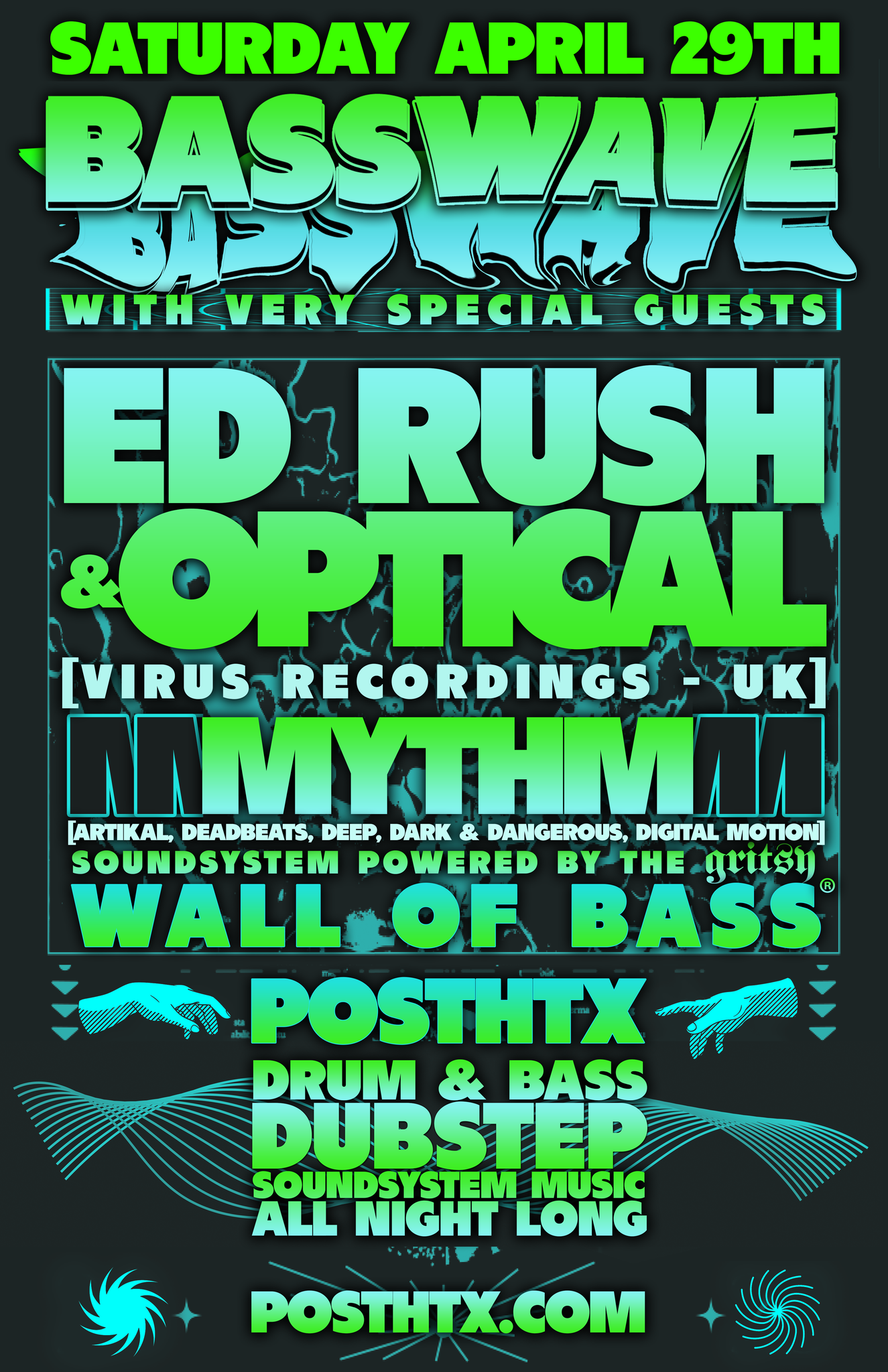 Basswave presents Ed Rush & Optical + Mythm - Página frontal
