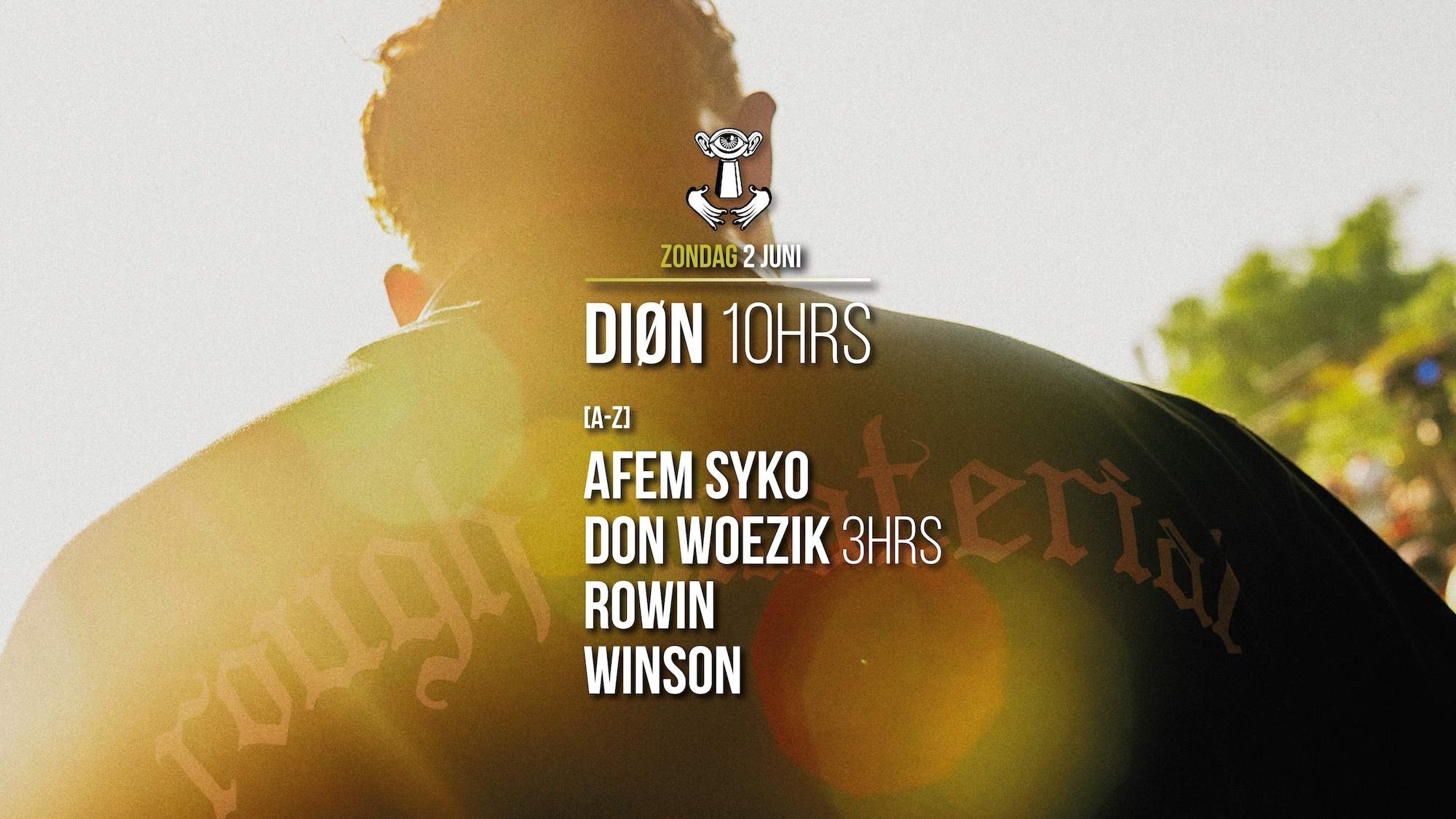 2 JUN | Thuishaven with DIØN 10HRS / Winson / Afem Syko | SOLD OUT - フライヤー表