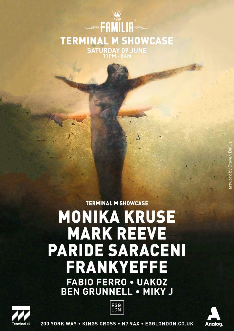 Familia: Terminal M Showcase with Monika Kruse, Mark Reeve, Paride Saraceni, Frankyeffe - Página frontal