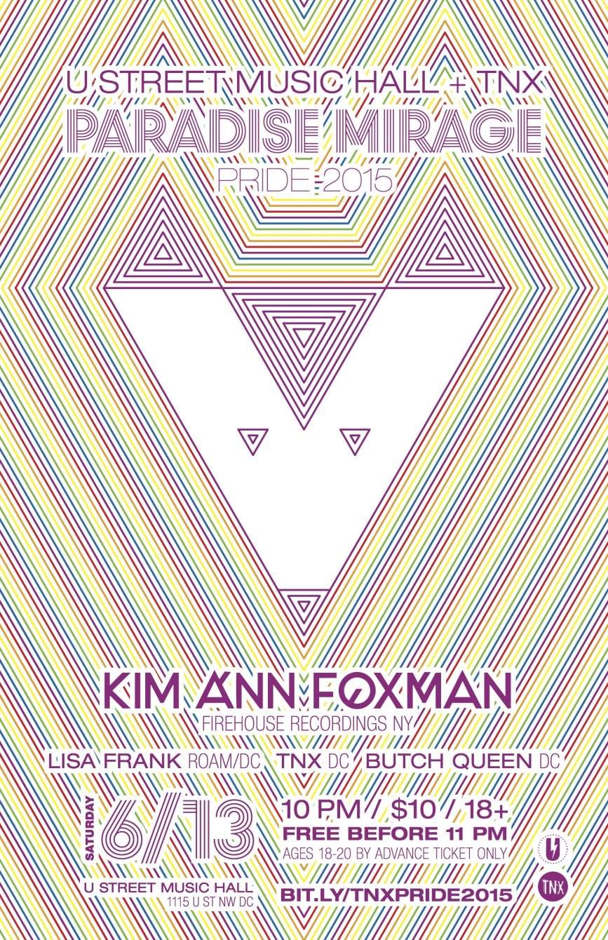 Paradise Mirage - Pride 2015 Feat. Kim Ann Foxman - Página frontal