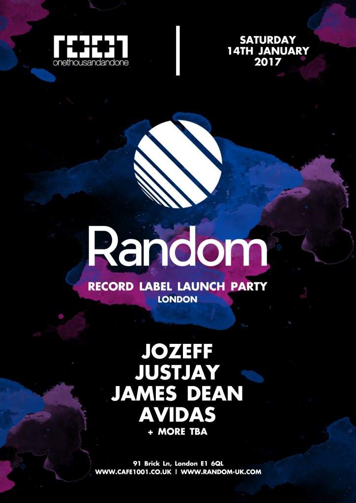 Random Records x Official Record Label Launch: London - フライヤー表