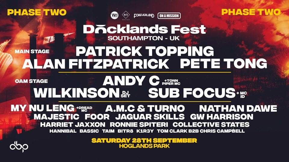 Docklands Festival - Página frontal