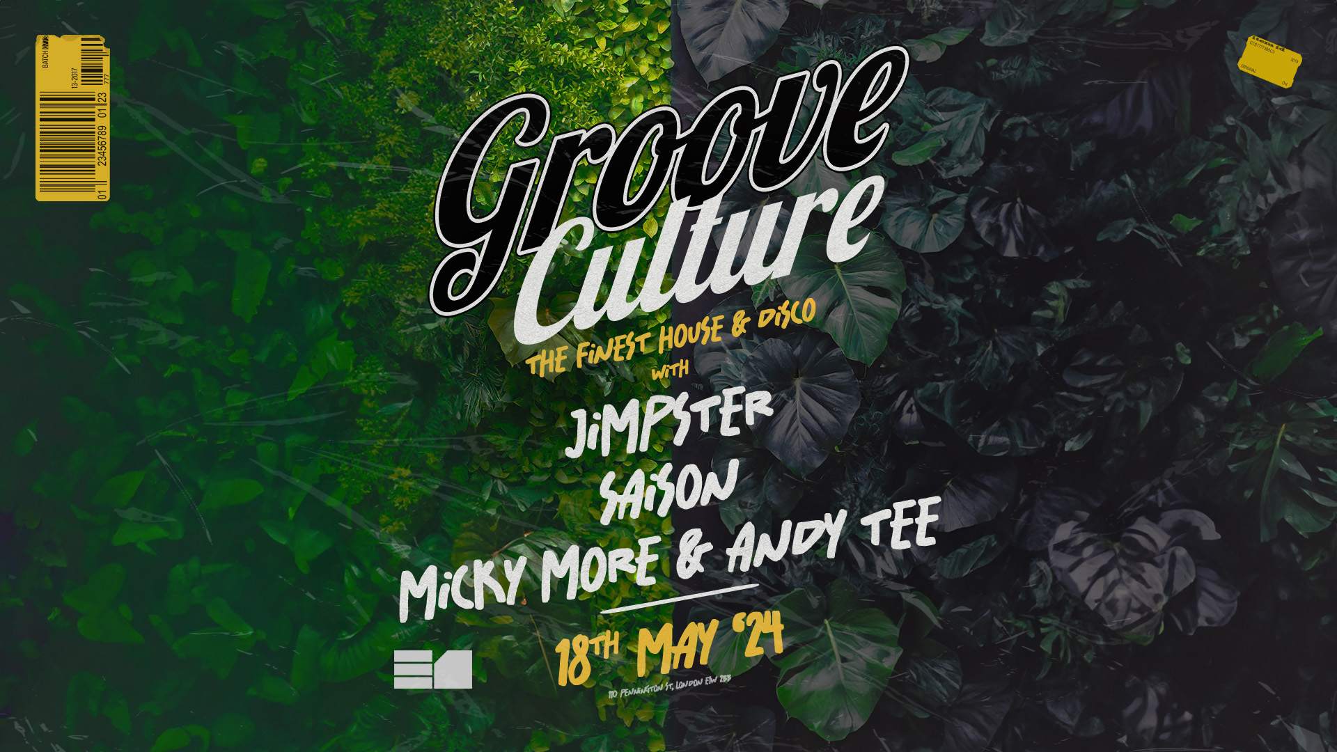 Groove Culture: Jimpster, Saison, Micky More & Andy Tee - Página frontal