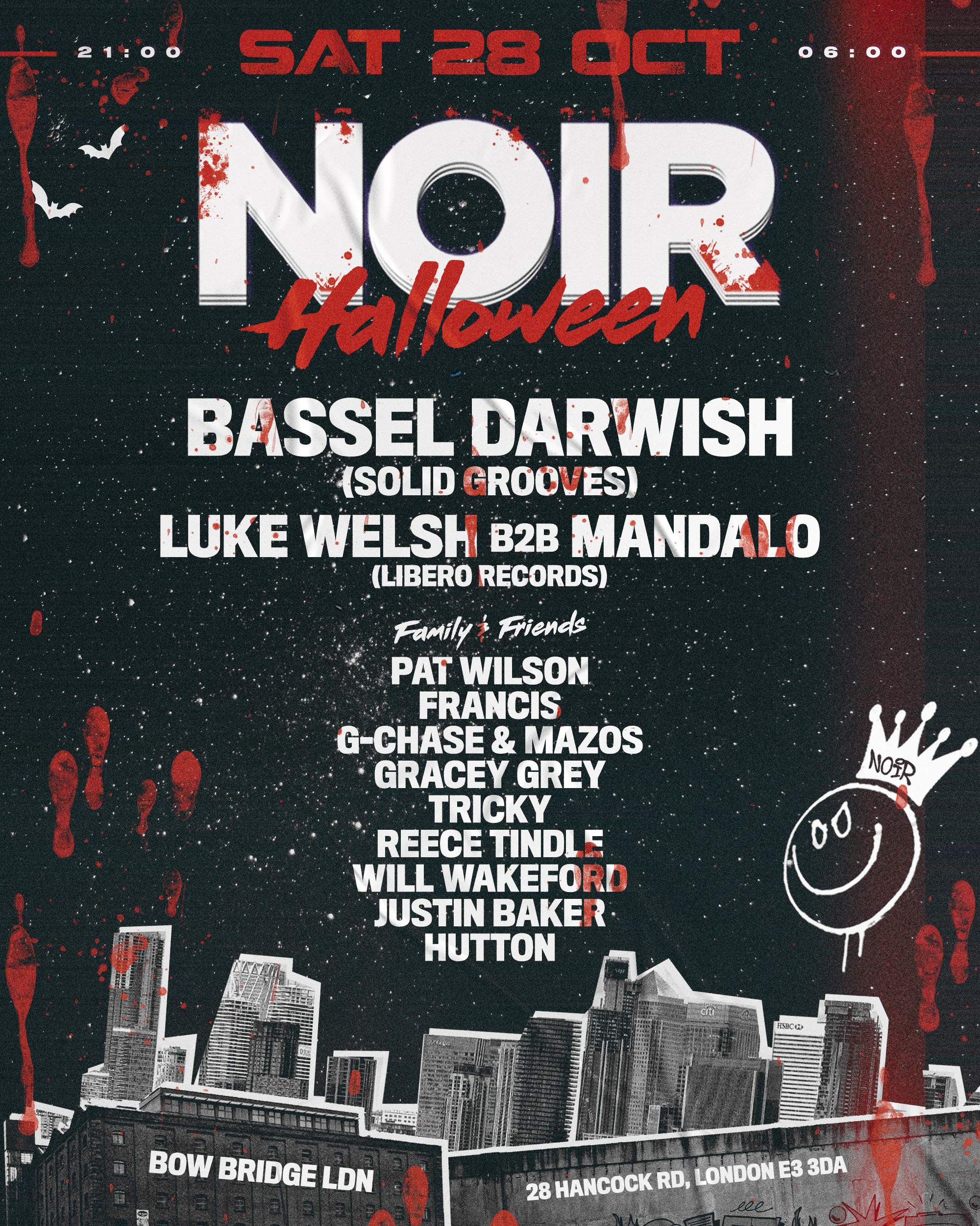 NOIR HALLOWEEN: Bassel Darwish (Solid Grooves), Luke Welsh, Mandalo, Francis, Pat Wilson + More - Página trasera