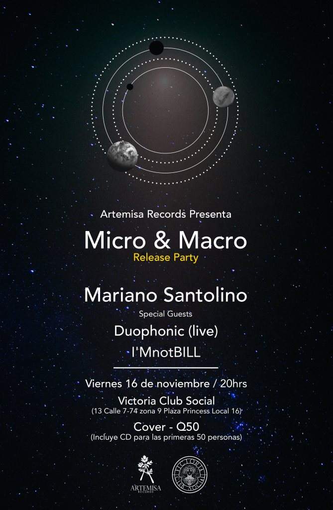 Artemisa Records presents: Micro & Macro Release Party - フライヤー表