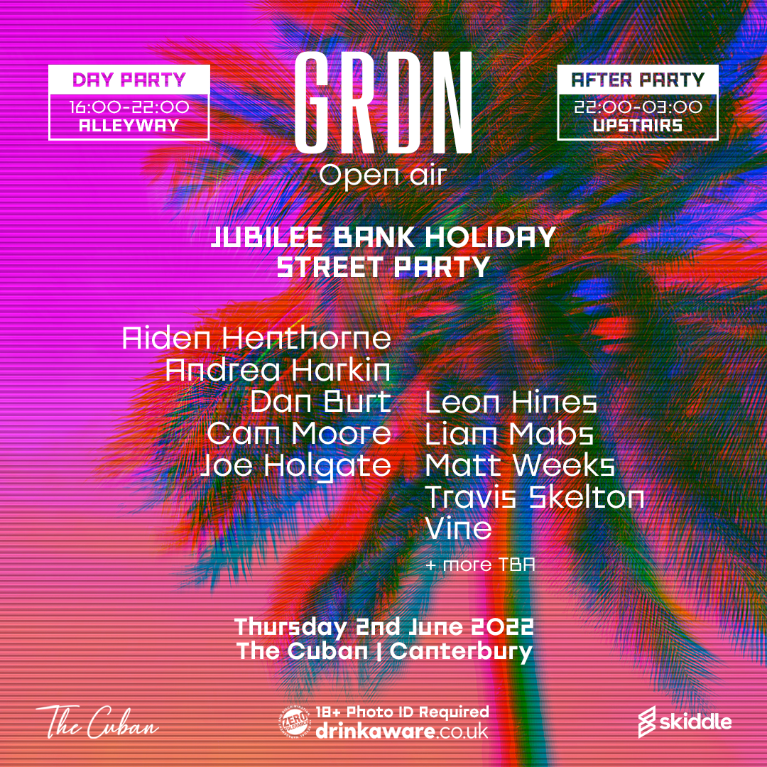 GRDN Open Air - Bank Holiday Street Party - フライヤー表