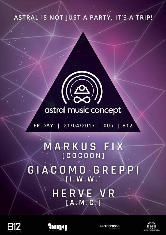 Astral Music Concept - Markus Fix - フライヤー表