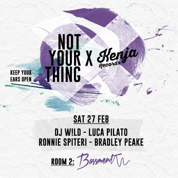 Not Your Thing x Kenja Records - Página frontal