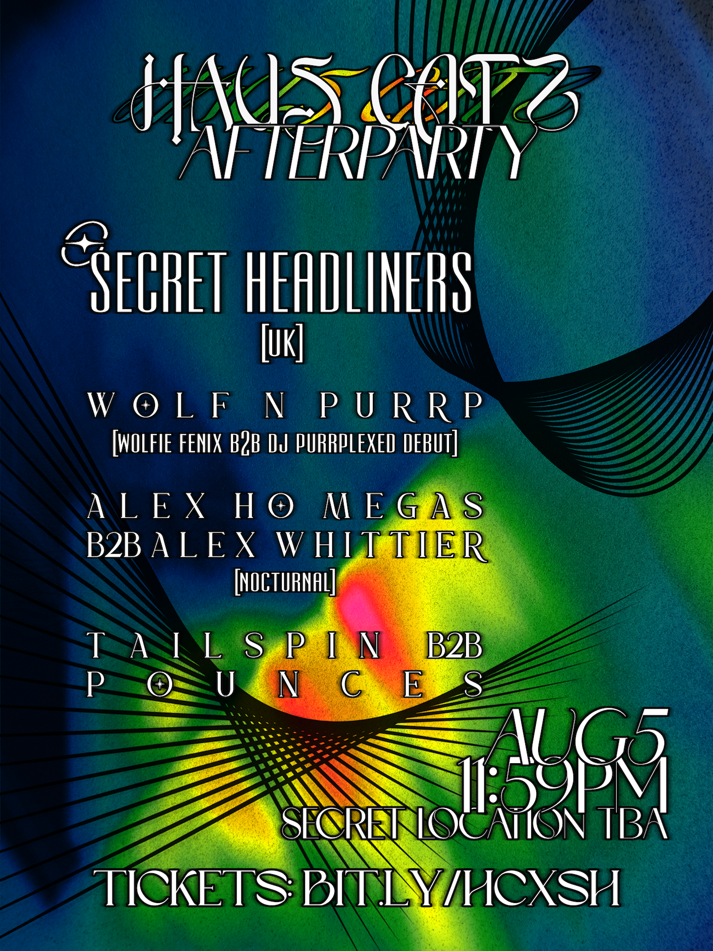Haus Catz Afterparty ft. 2 Secret Headliners [UK] + Wolf N PurRp [Debut] + Nocturnal Residents - Página frontal