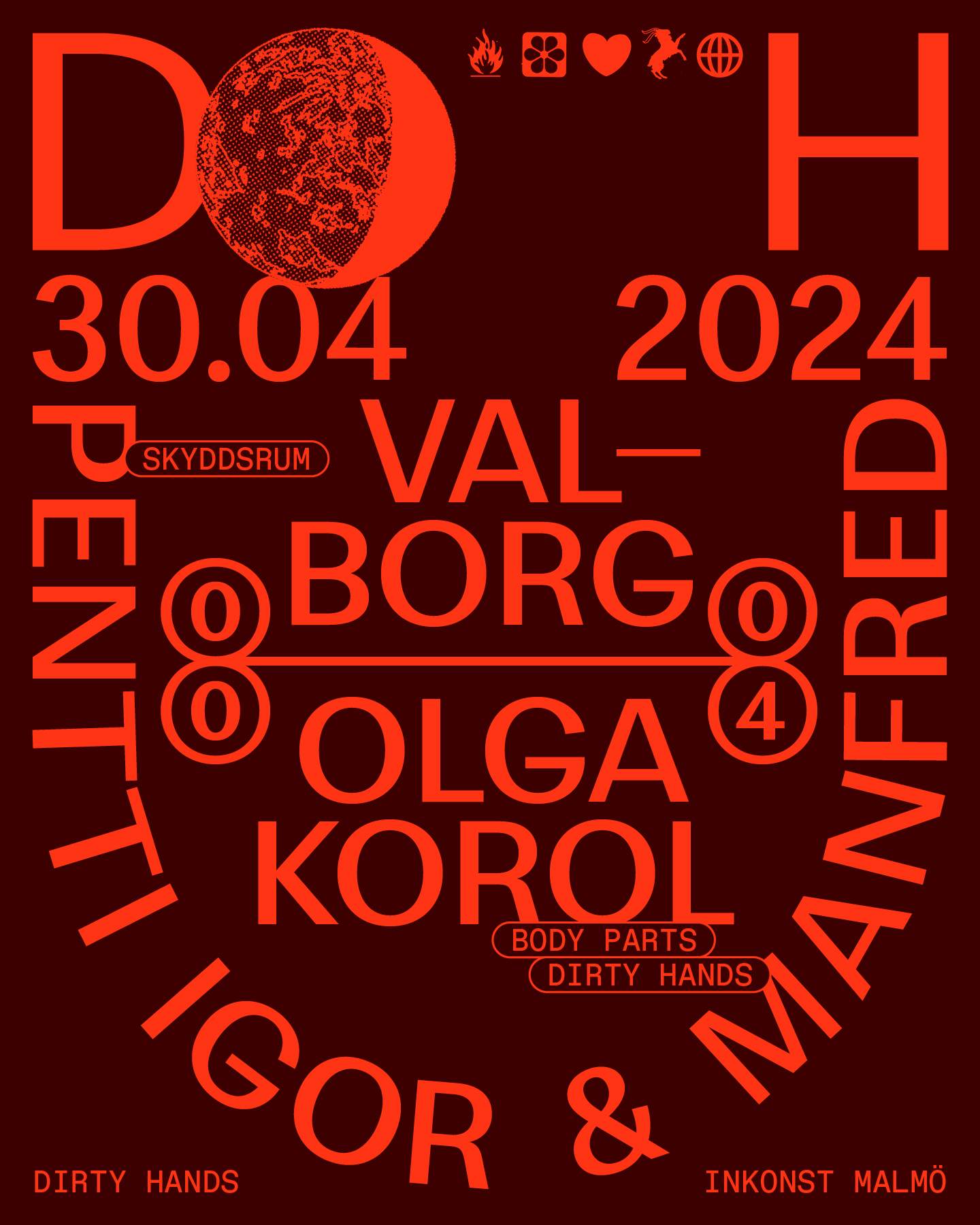 Dirty Hands Valborg with Olga Korol, Pentti Igor & Manfred - Página frontal