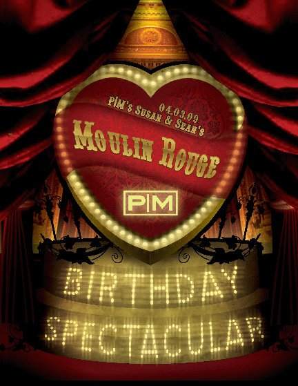 Moulin Rouge: Birthday Spectacular - フライヤー表