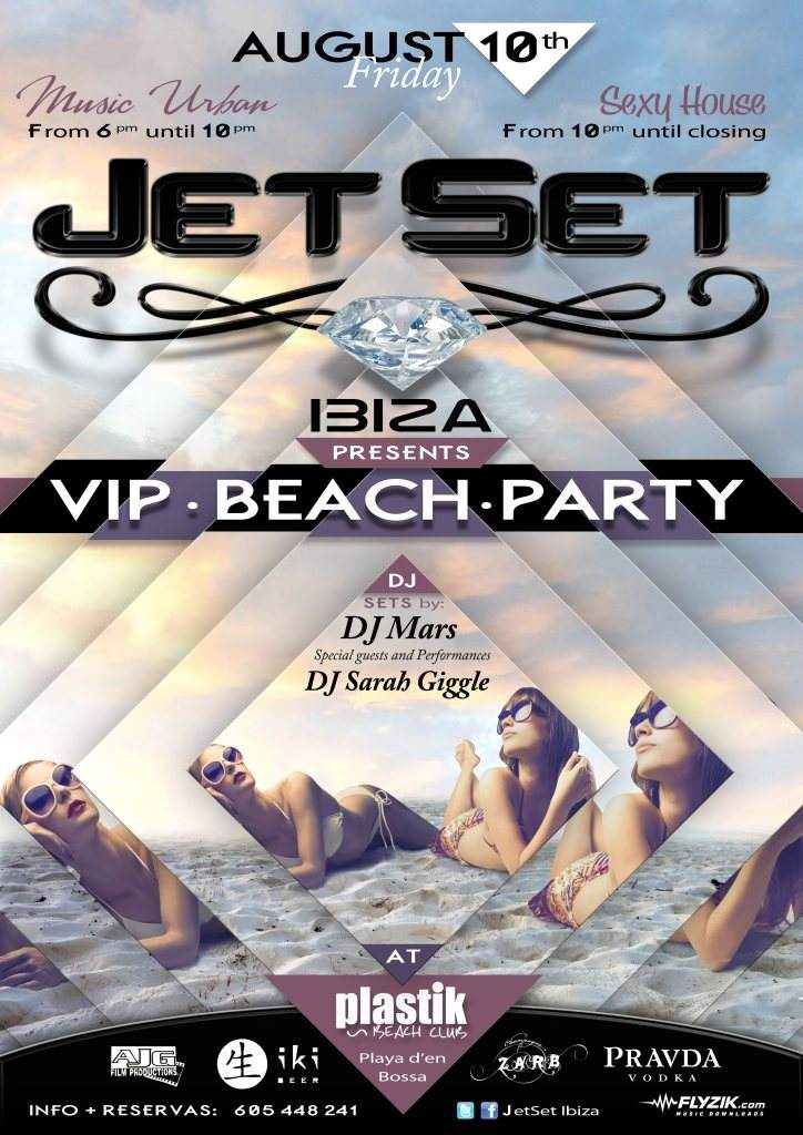 Jetset Ibiza VIP Beach Party - Página trasera