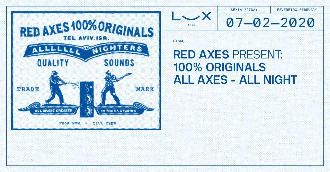 Red Axes present 100% Originals All Axes - All Night - Página frontal