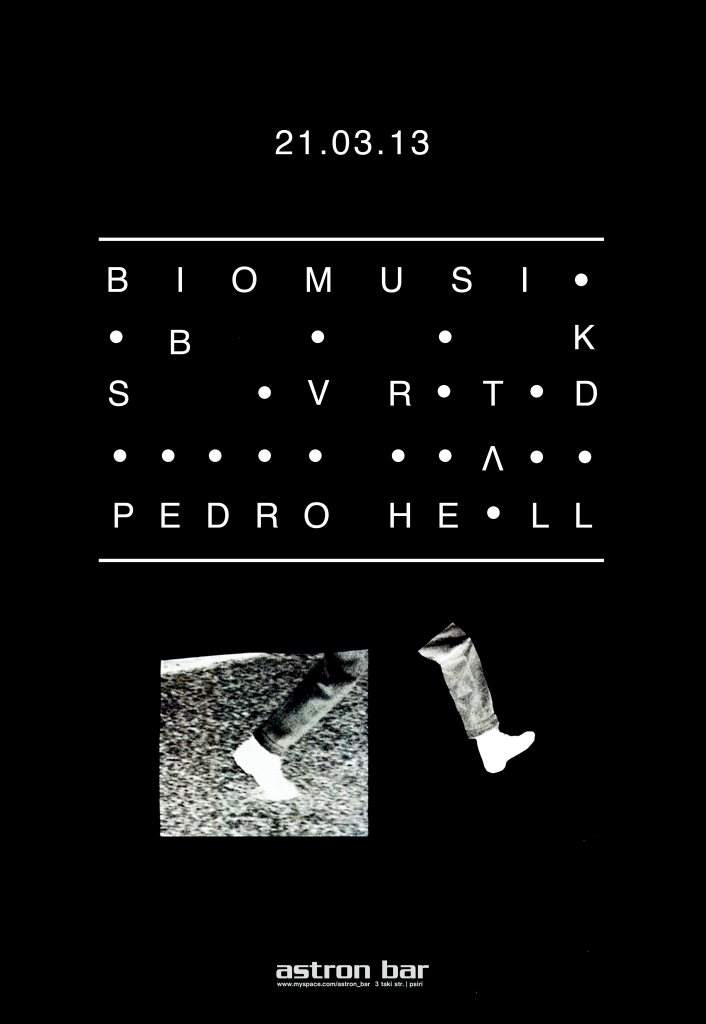 Biomusik-Sbvrtd-Pedro Heall - フライヤー表