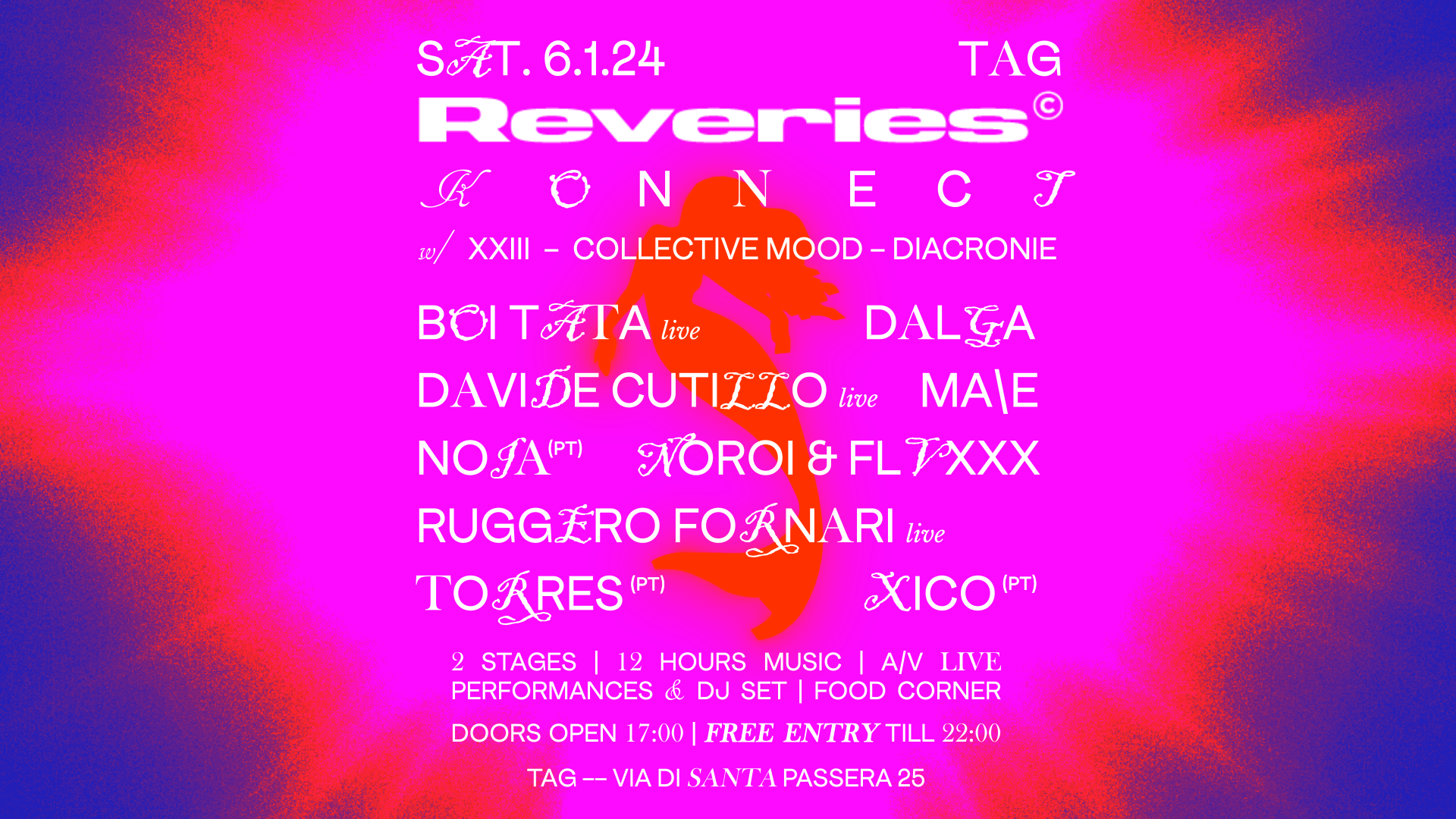 Reveries: Konnect with XXIII, Collective Mood, Diacronie - フライヤー表