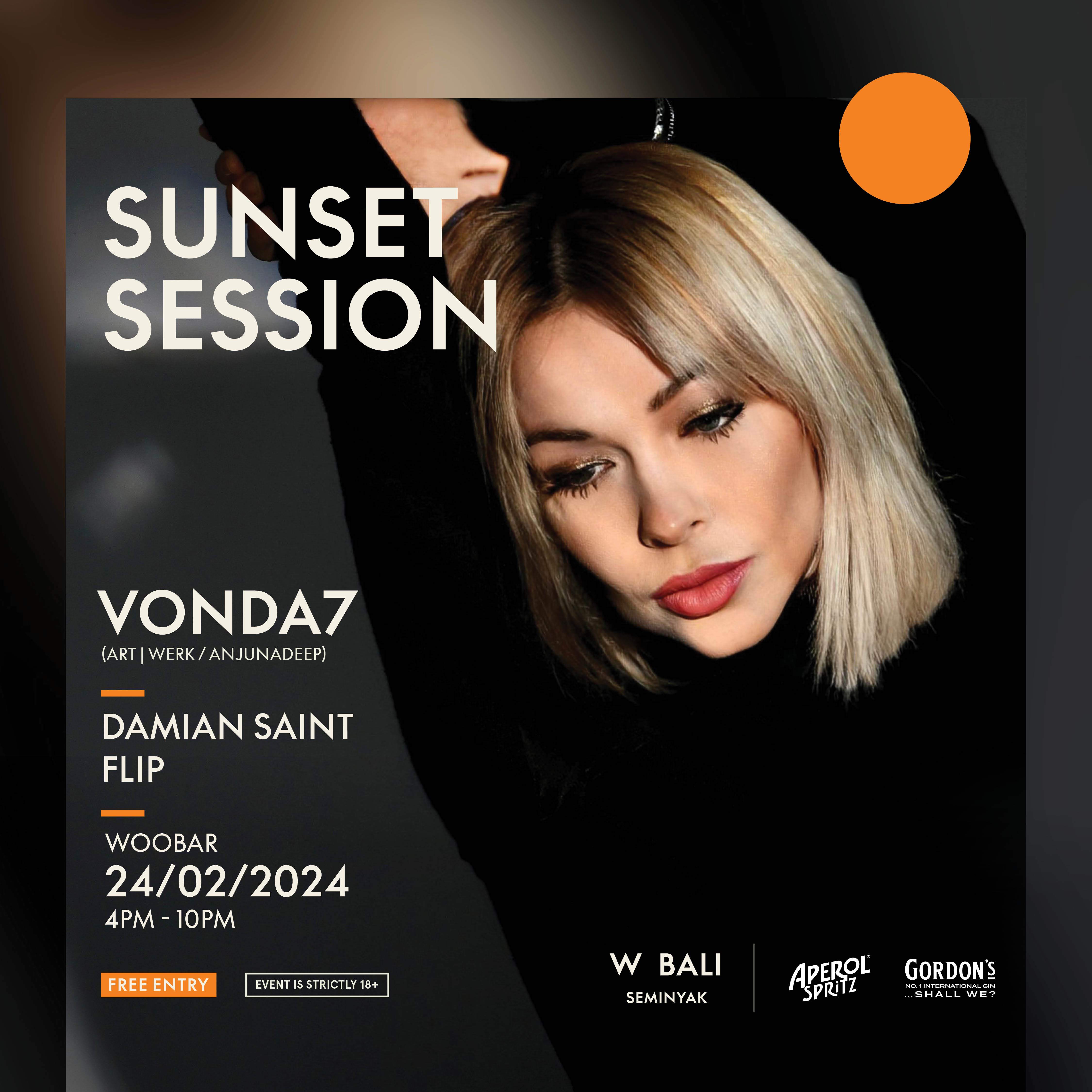 Sunset Session featuring VONDA7 - Página frontal