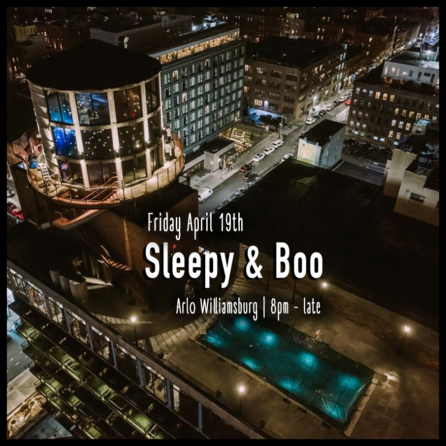 Sleepy & Boo - All-night set in the Water Tower - フライヤー表