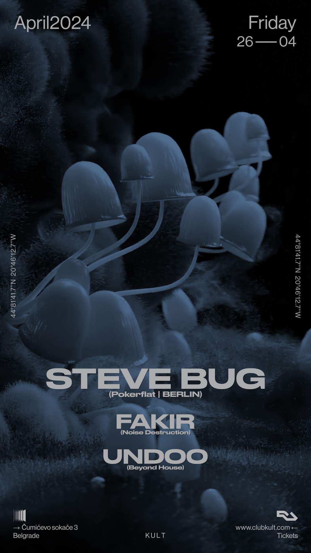 Steve Bug at KULT - フライヤー表