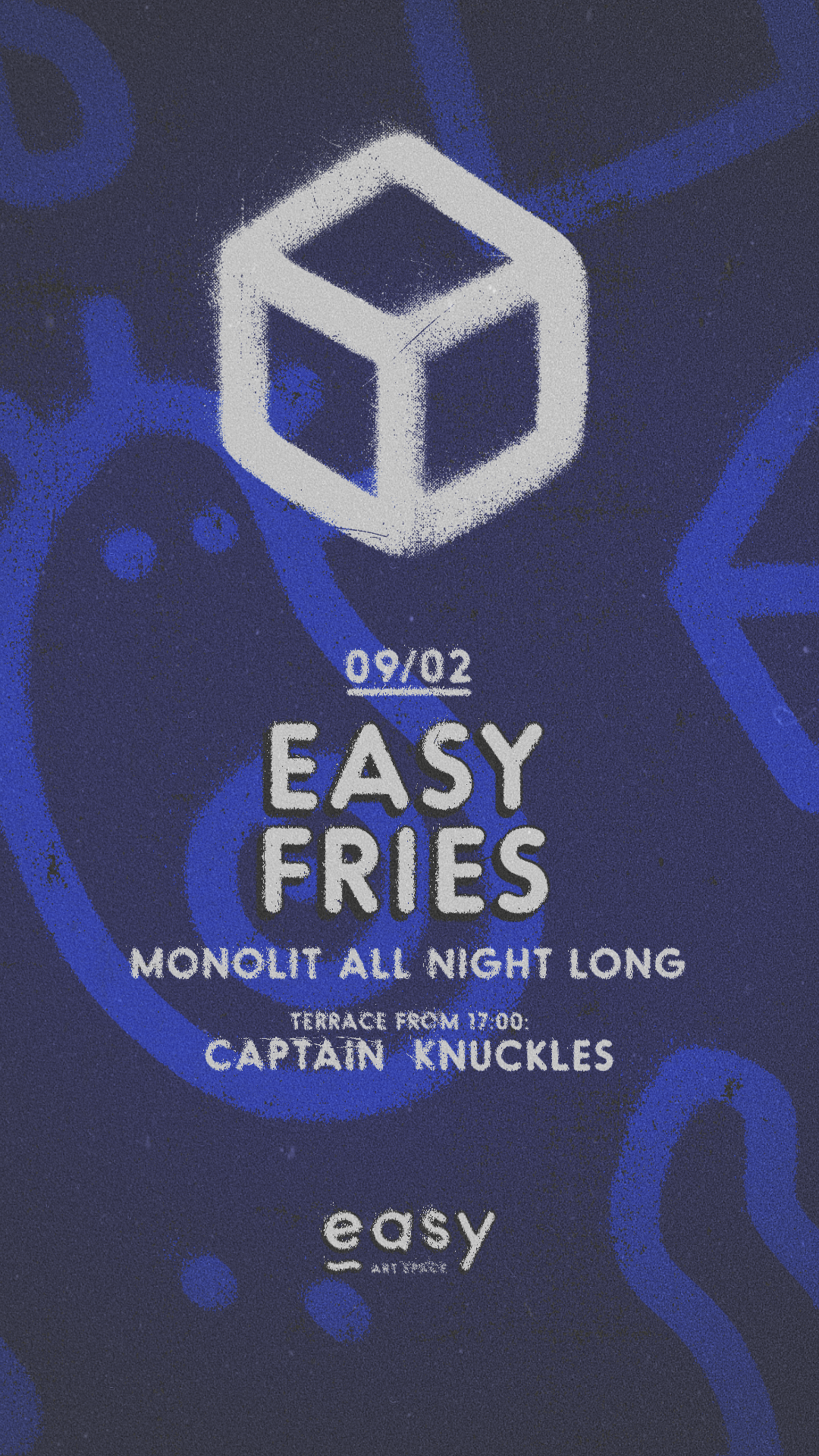 Easy Fries with Monolit All Night Long +Captain Knuckles - Página frontal