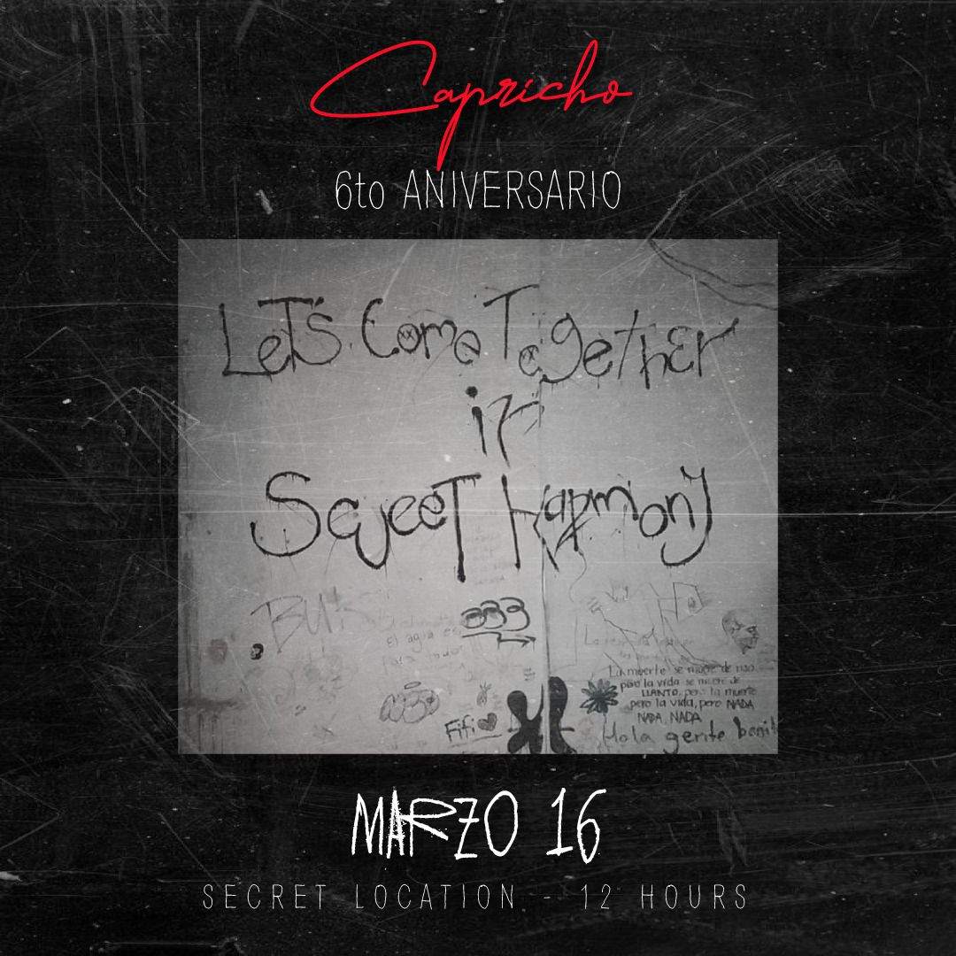 Capricho 6to Aniversario - フライヤー表