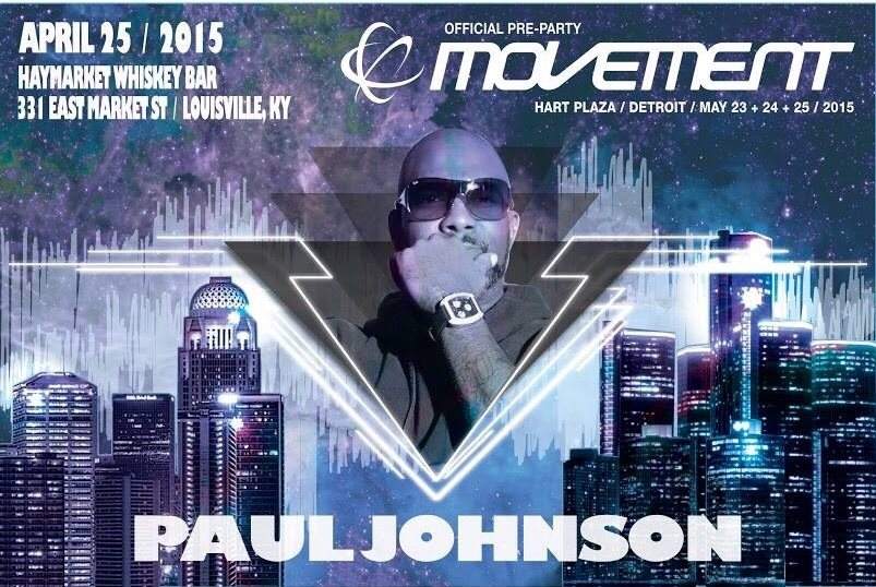 Official Movement Pre-Party with Paul Johnson - フライヤー表
