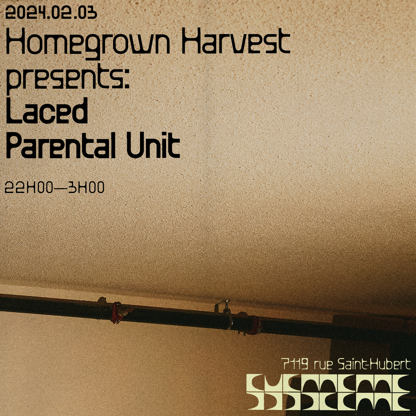 Homegrown Harvest presents: laced + Parental Unit - Página frontal