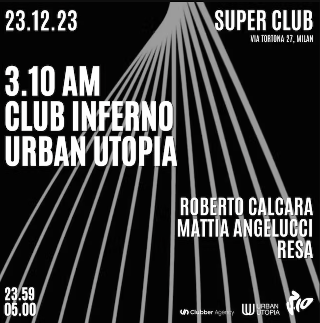Club Inferno, 3.10am, Urban Utopia - Página frontal