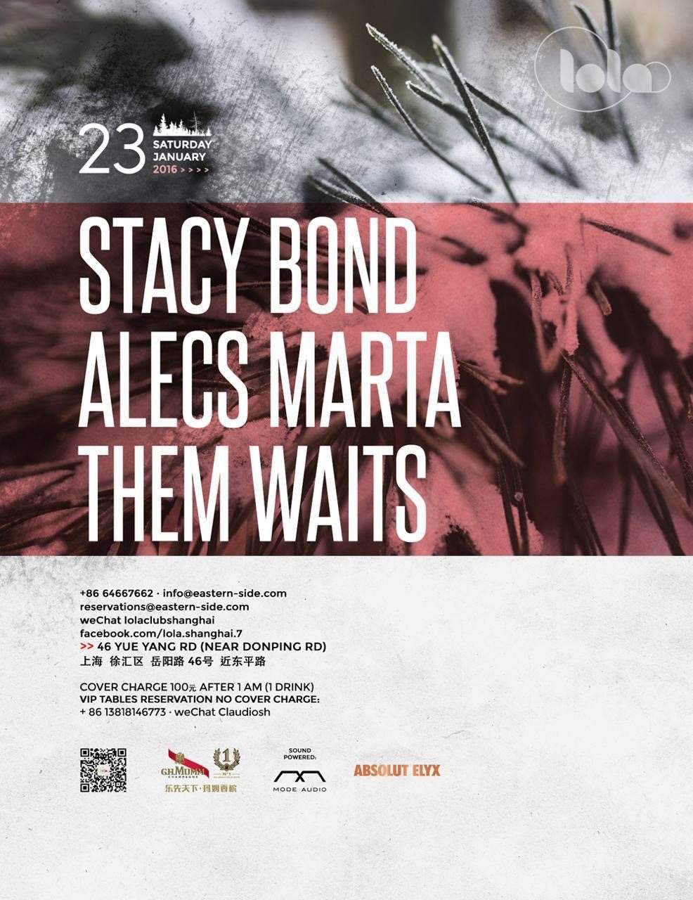 Them Waits, Alecs Marta & Stacy Bond - フライヤー表