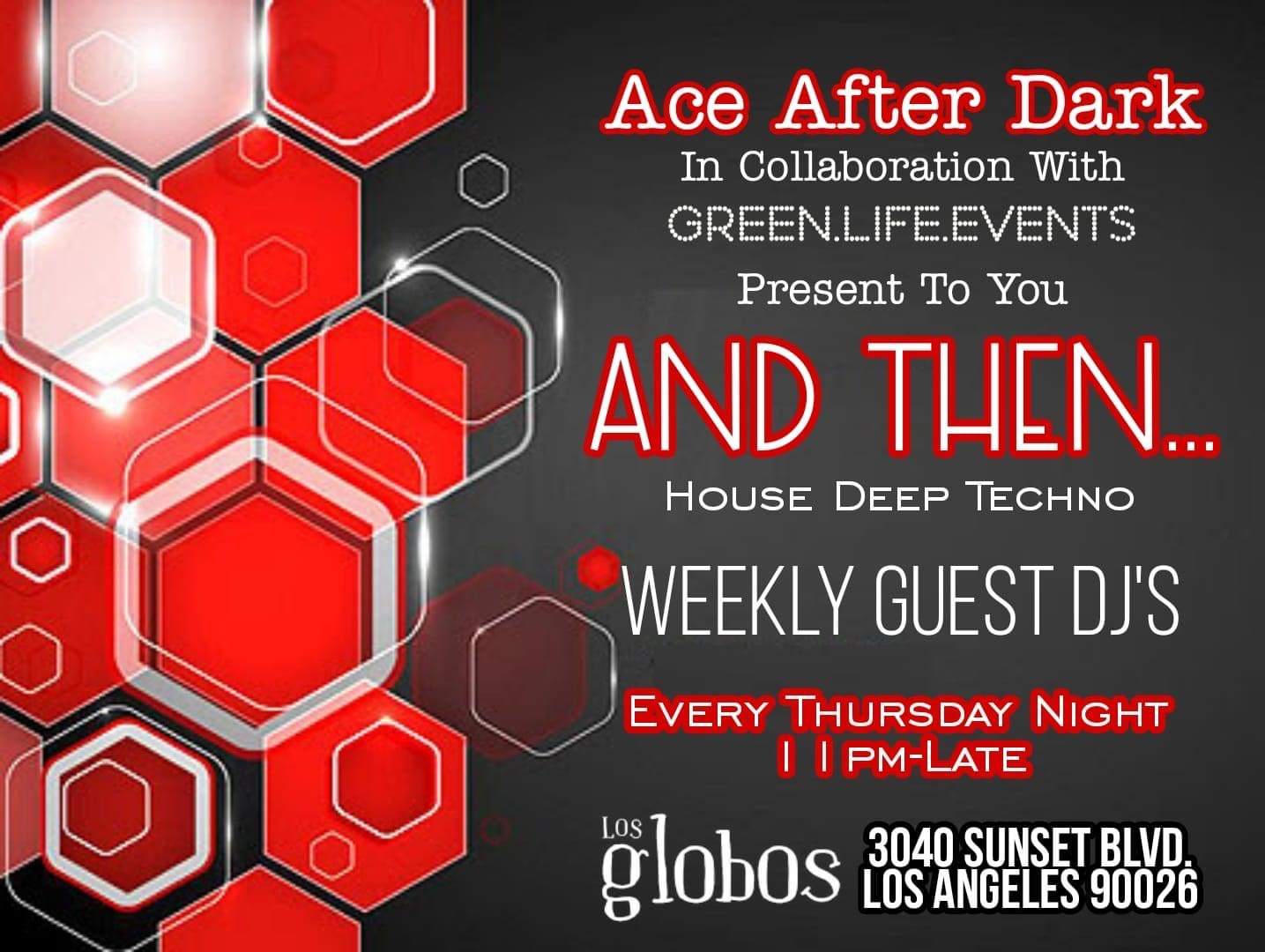 And Then, House Music and Afterhours every Thursday Night - フライヤー裏