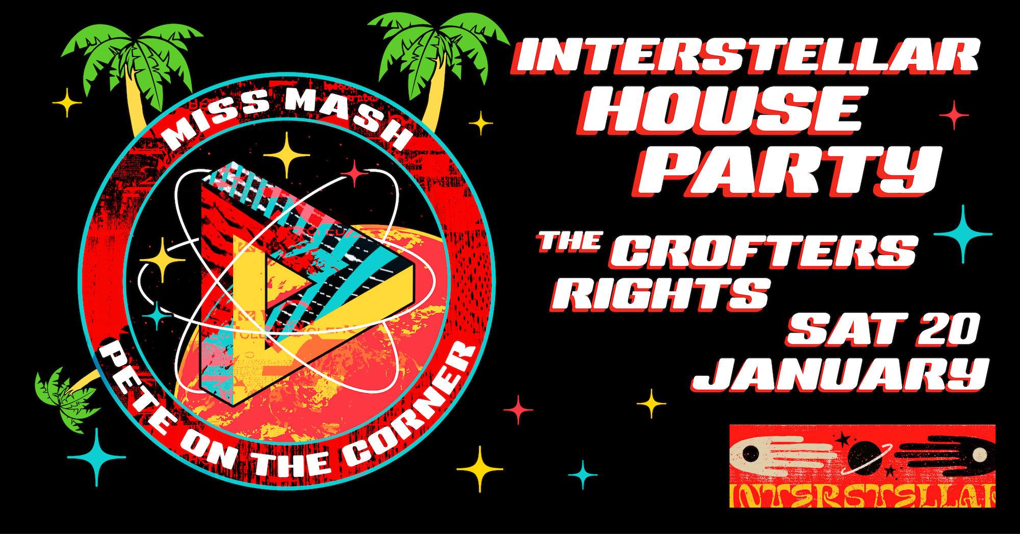 Interstellar House Party: Miss Mash + Pete OTC - Página frontal