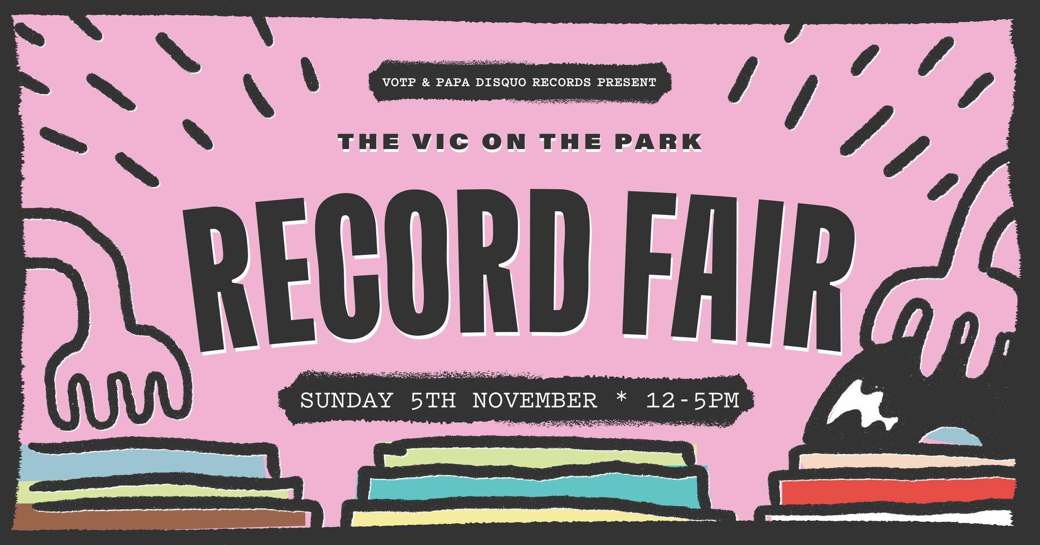 The Vic on the Park Record Fair - Página frontal