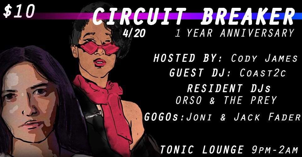 Circuit Breaker 1-yr Anniversary with Coast2c - Página frontal