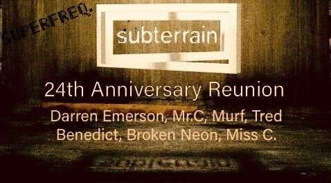 Subterrain 24th Anniversary Reunion - フライヤー表