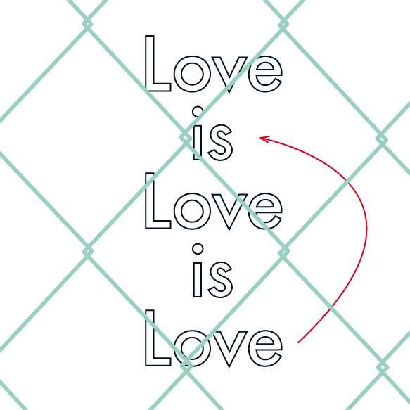 Love is Love is Love by E'de Cologne - Página trasera