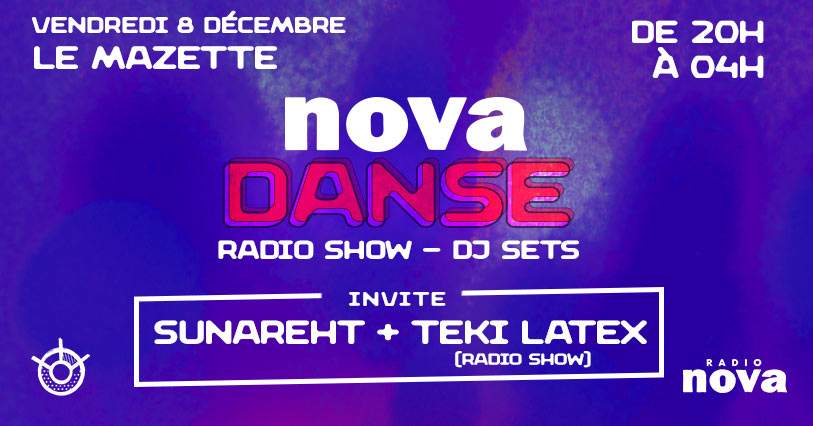 Nova Danse III • Teki Latex & Sunareht - フライヤー表