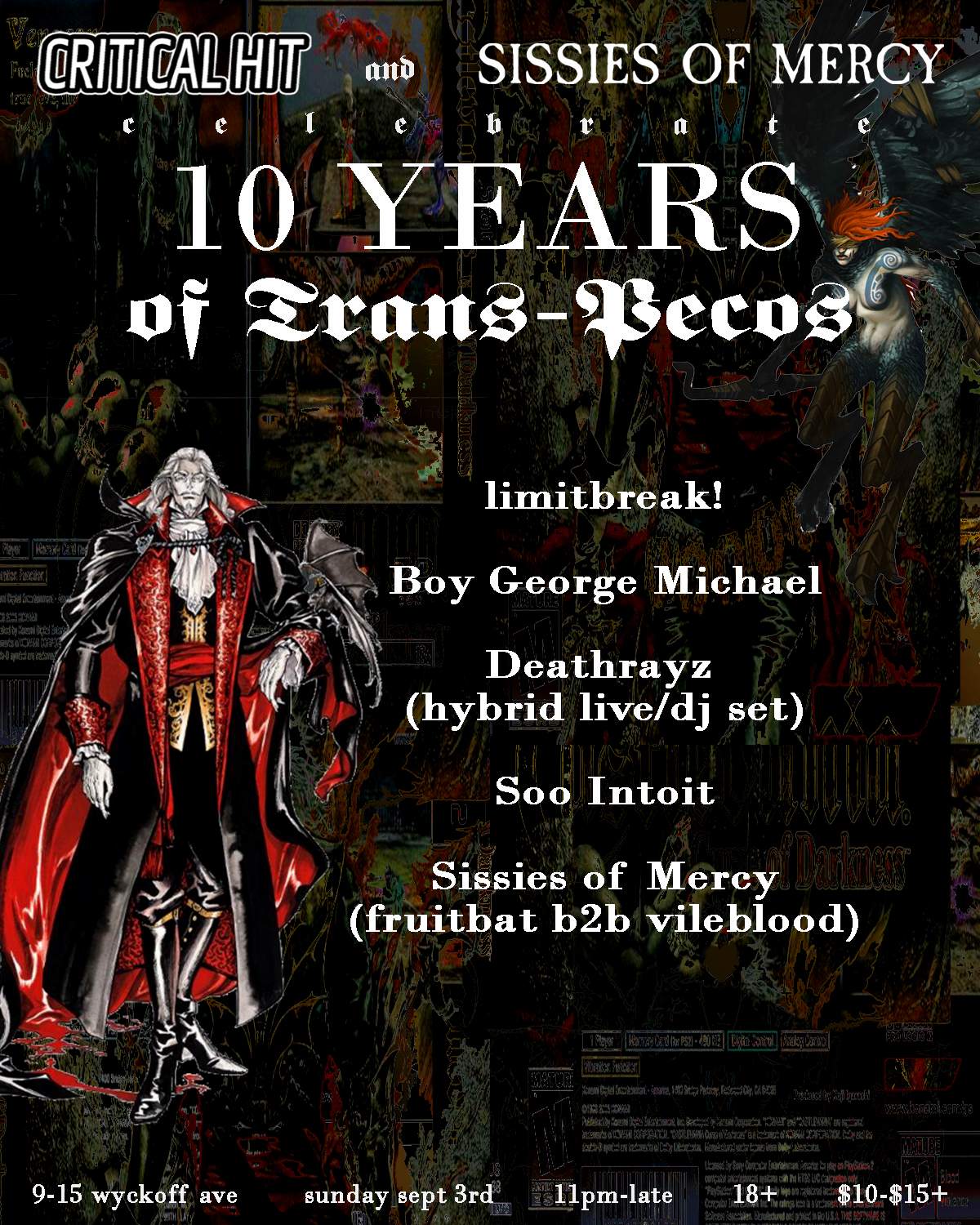10 Year Anniversary: Critical Hit x Sissies of Mercy - Página frontal