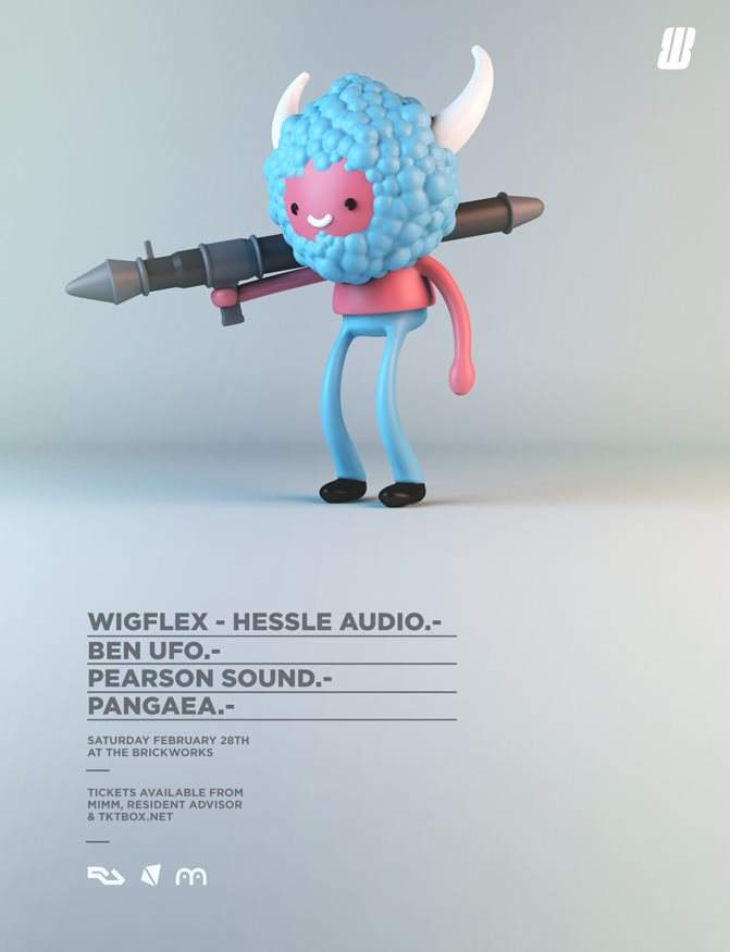 Wigflex presents Hessle Audio - Ben UFO b2b Pearson Sound b2b Pangaea - Página frontal