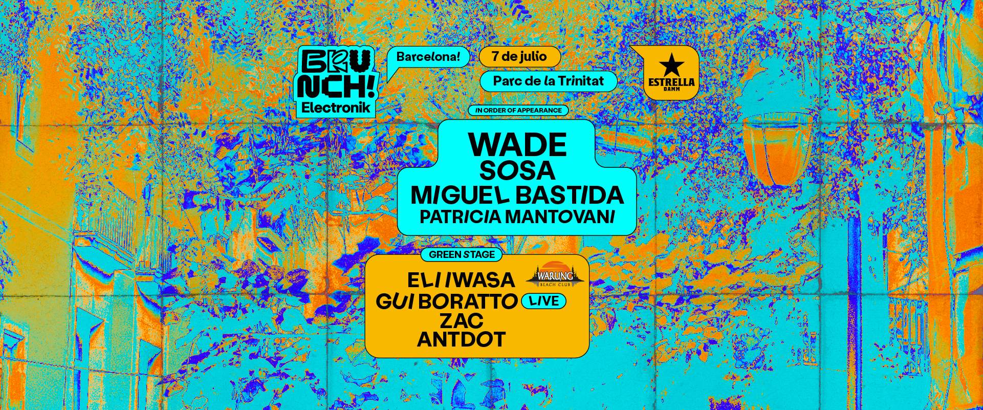 Brunch Electronik Barcelona #10 Wade, Sosa, Miguel Bastida, Patricia Mantovani y más - フライヤー表