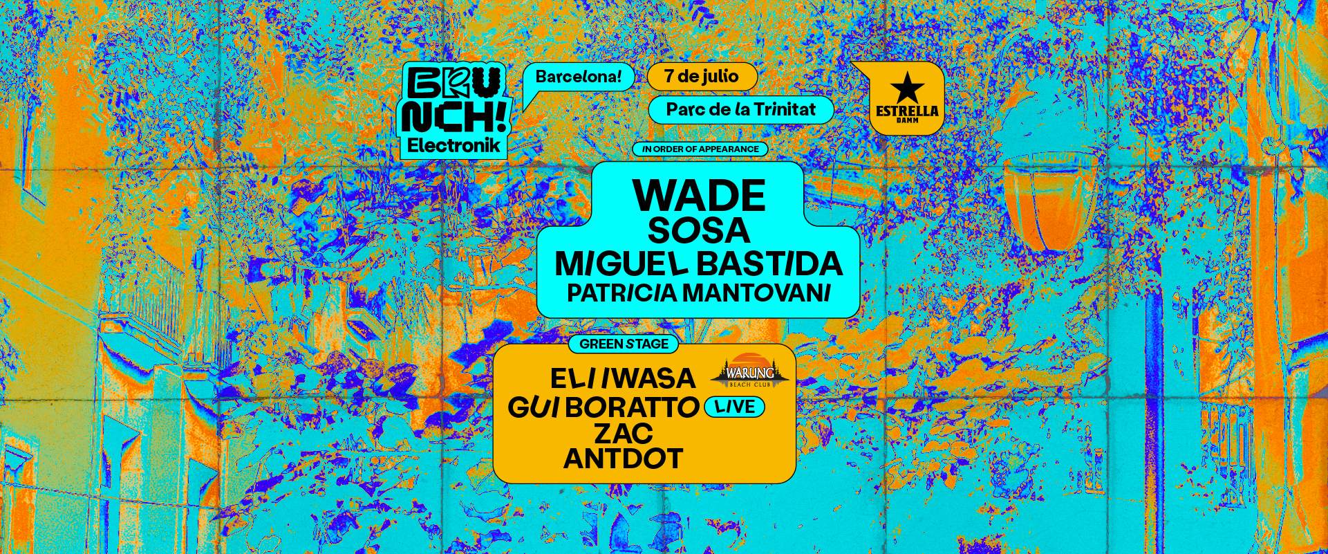 Brunch Electronik Barcelona #10 Wade, Sosa, Miguel Bastida, Patricia  Mantovani y más at Parc de la Trinitat, Barcelona