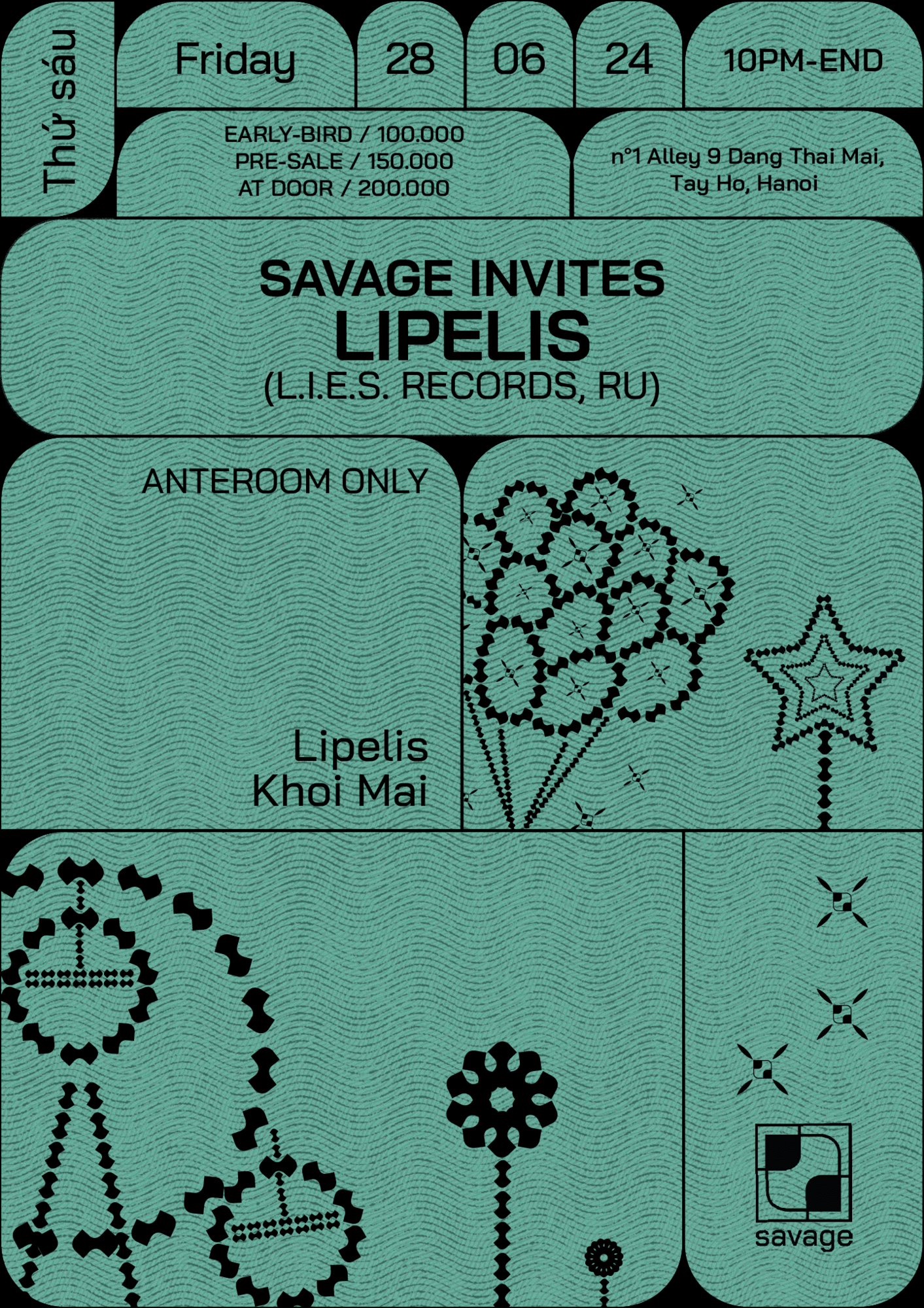 Savage Invites Lipelis - フライヤー表