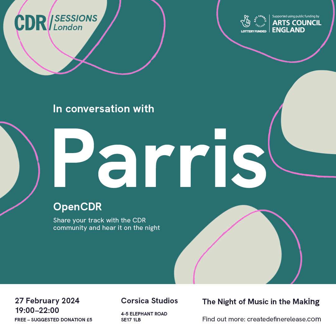 CDR Artist Talk with Parris - フライヤー裏