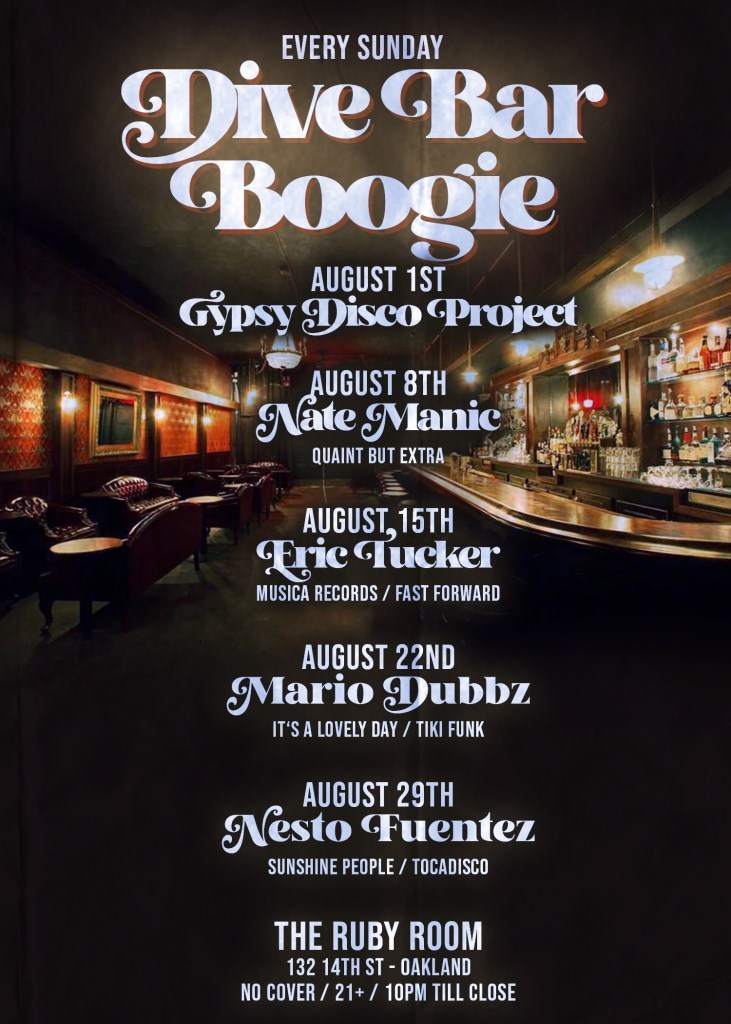 Dive Bar Boogie - Gypsy Disco Project - Oakland - Página frontal