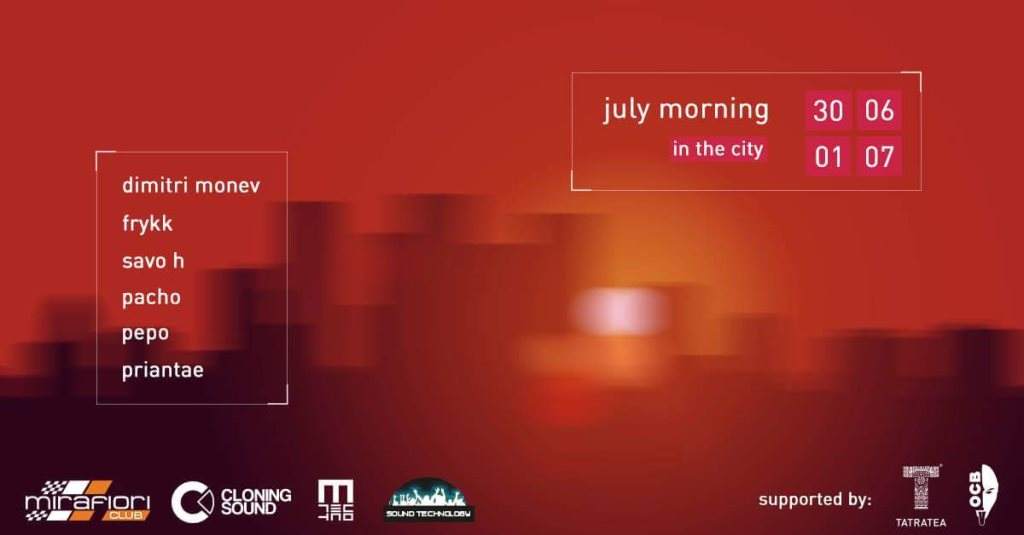 July Morning City Edtion - フライヤー表