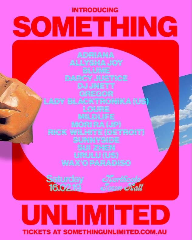 Something Unlimited 2019 - フライヤー裏