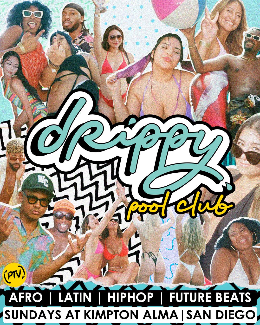 Drippy Pool Club x Hickies and Dry Humps at Kimpton Alma Hotel Rooftop, San  Diego