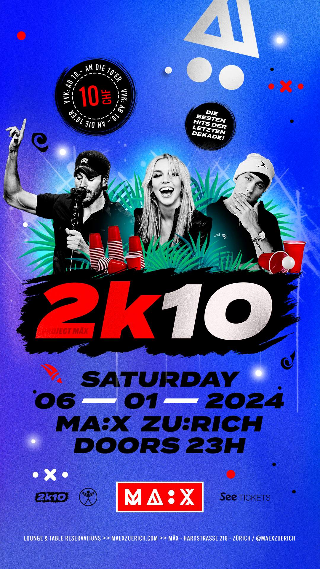 2k10 •• Die besten Hits der letzten Dekade at MÄX, Zurich