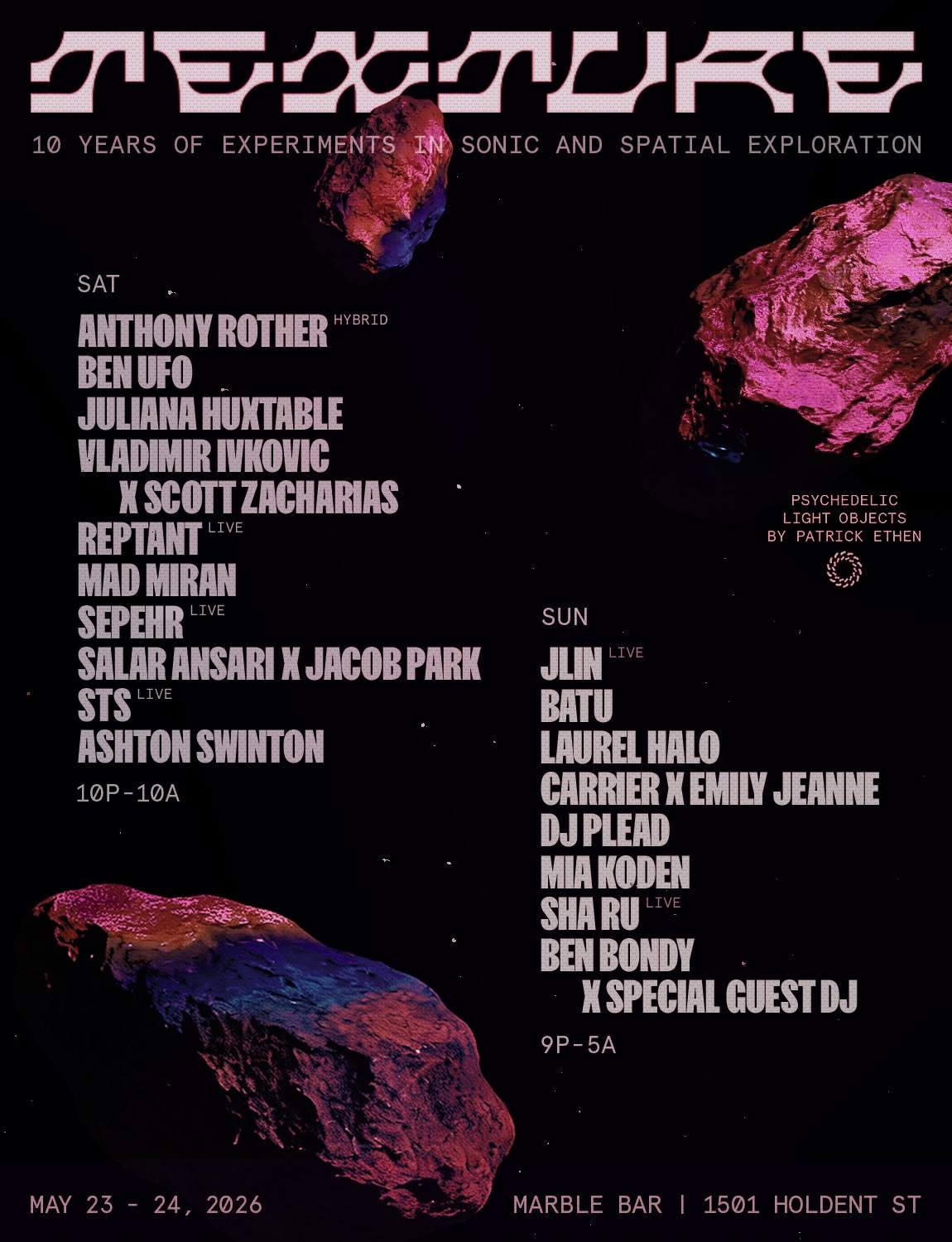 10 Years of Texture - Saturday at Marble Bar, Detroit · Tickets