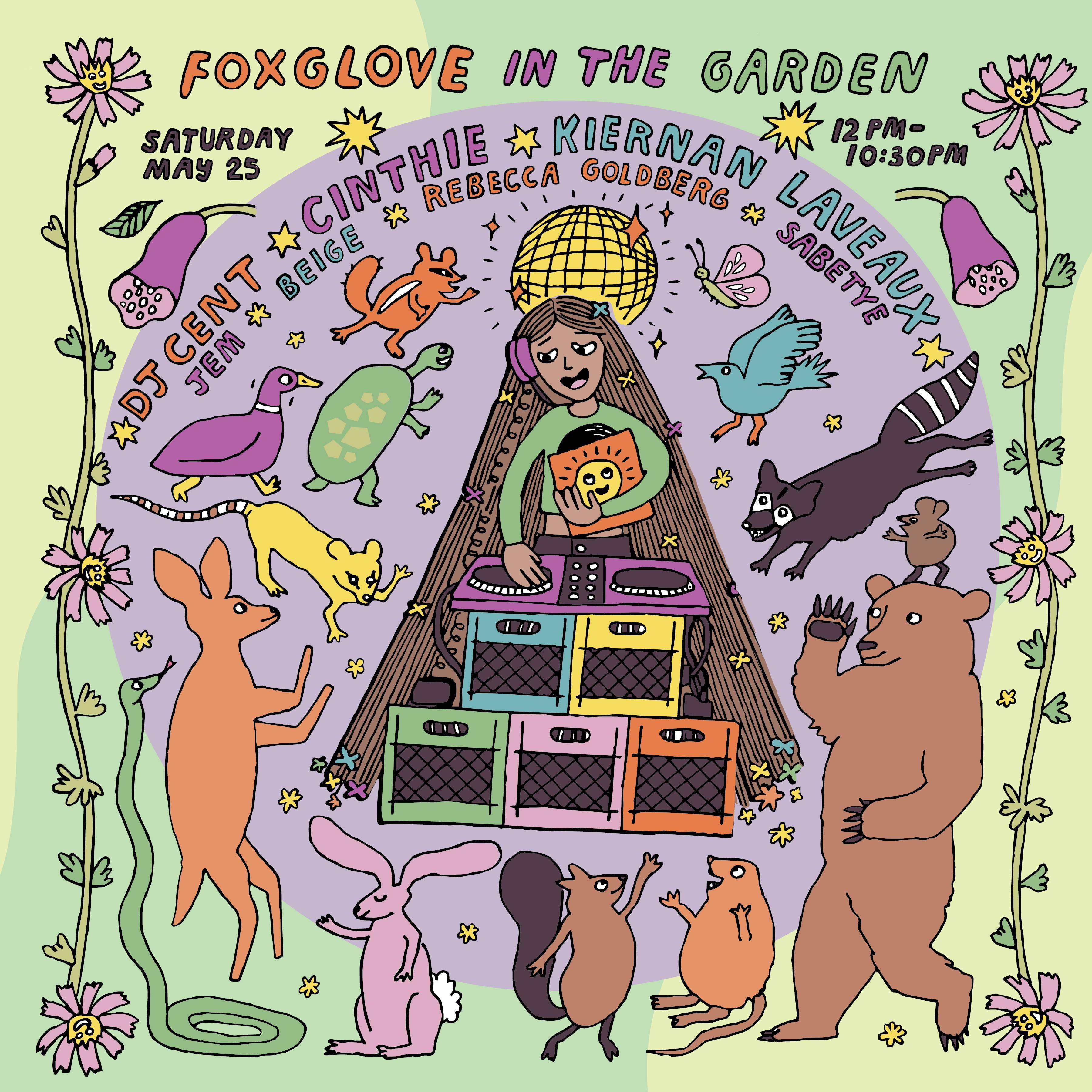 FOXGLOVE in the Garden Day Party (all vinyl) - フライヤー表