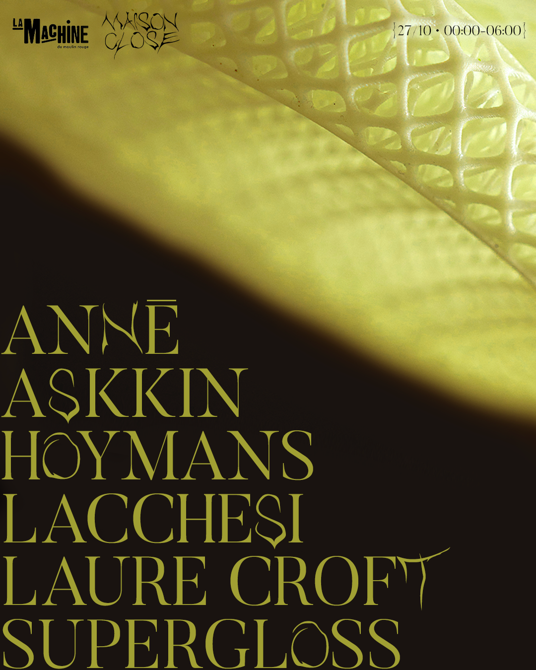 Maison Close: ANNĒ, Askkin, Hoymans, Lacchesi, Laure Croft, Supergloss - Página frontal