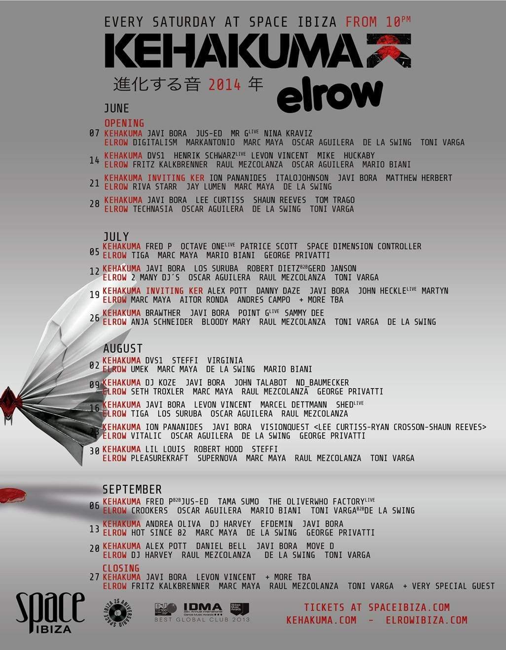 Kehakuma + Elrow Opening Party - Página trasera